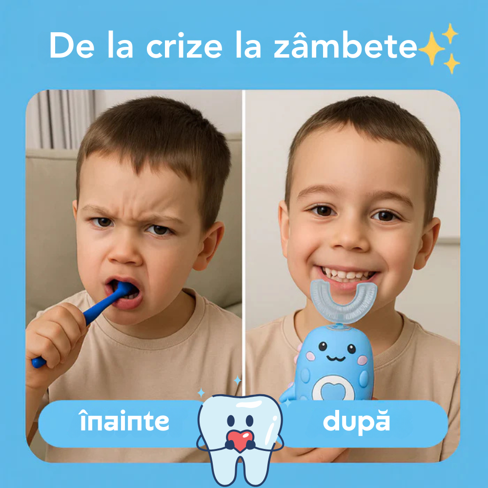 SmileyBrush™ – Periuță de dinți ultrasonică 360°